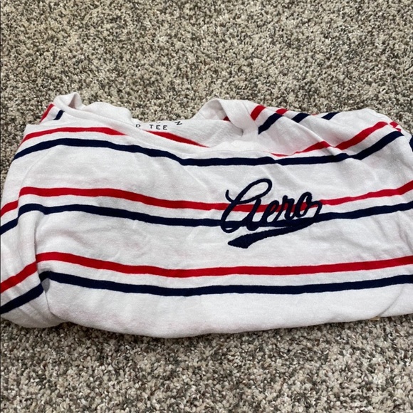 Aeropostal Red, Blue, and White Crop Top - Picture 4 of 4